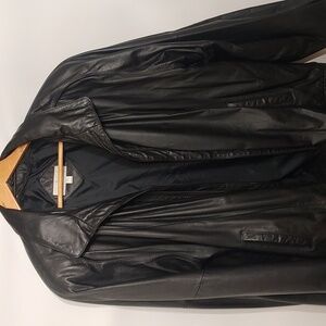 Charles Klein Black Leather Jacket